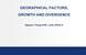 WP-12: Geographic factors, growth and divergence